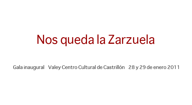 Díptico ‘Nos queda la zarzuela’