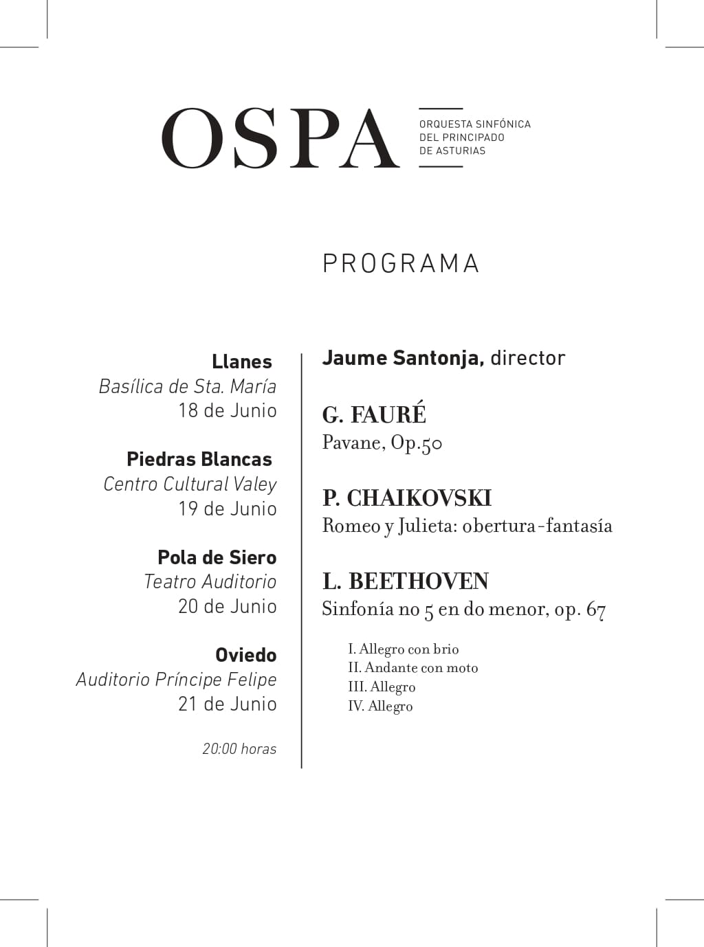 programa concierto ospa