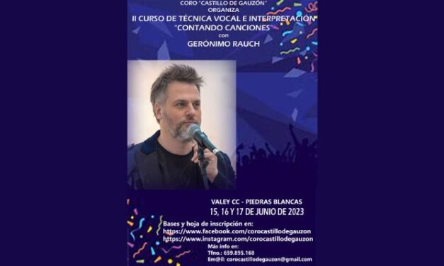 II Curso de Técnica Vocal e Interpretación ‘Contando Canciones’