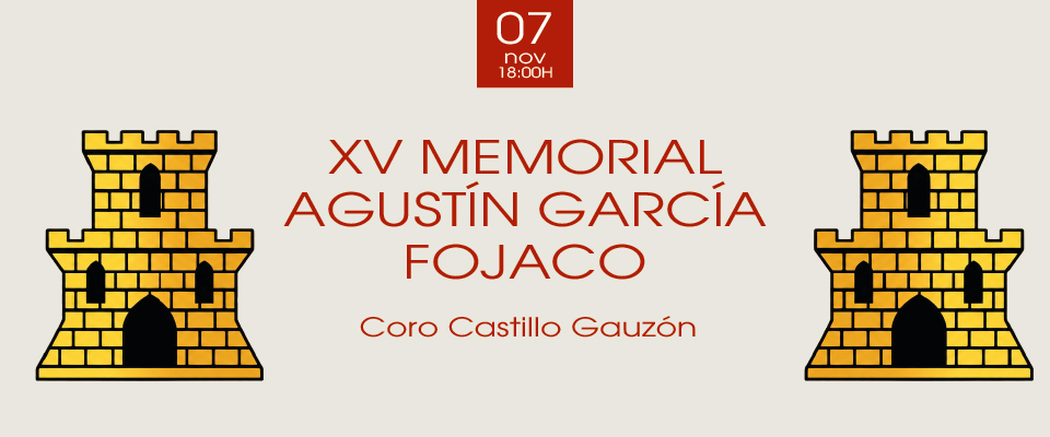 XV Memorial Agustín García Fojaco