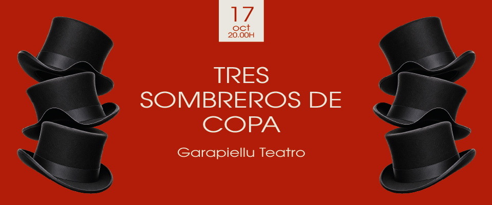 Tres sombreros de copa